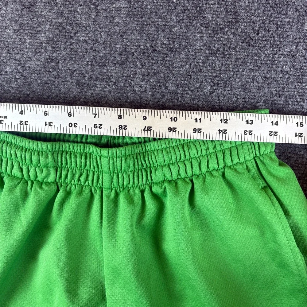 Air Jordan Jumpman Basketball Shorts Mens 28x11 Green Logo Mesh Performance